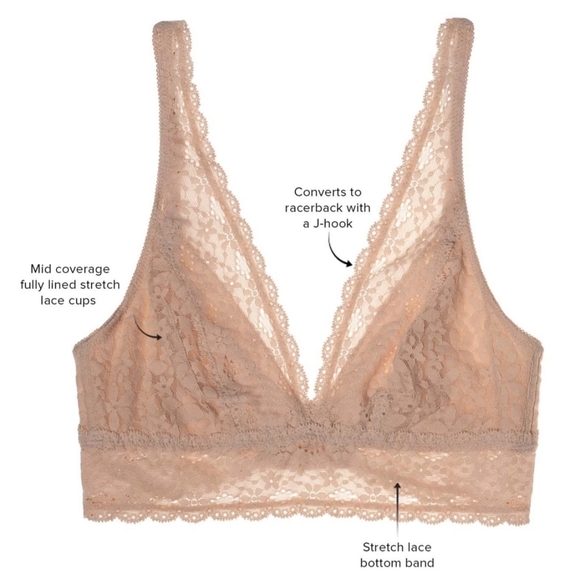 NWT Wacoal Halo Lace Wire Free Bralette in Dazzling Blue US 38 - Picture 6 of 16